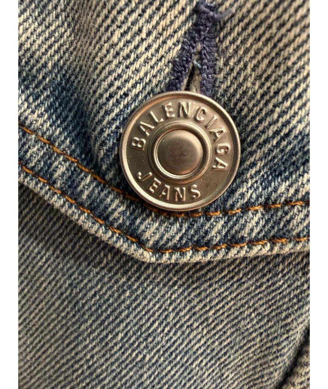 BALENCIAGA Голубая деним куртка, фото 5