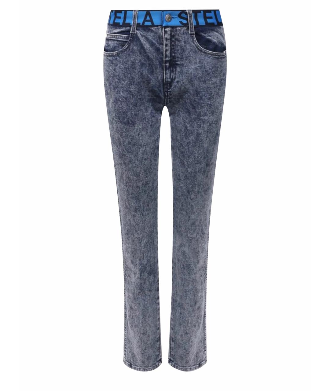 STELLA MCCARTNEY Голубые хлопок-полиэтиленовые джинсы слим, фото 1