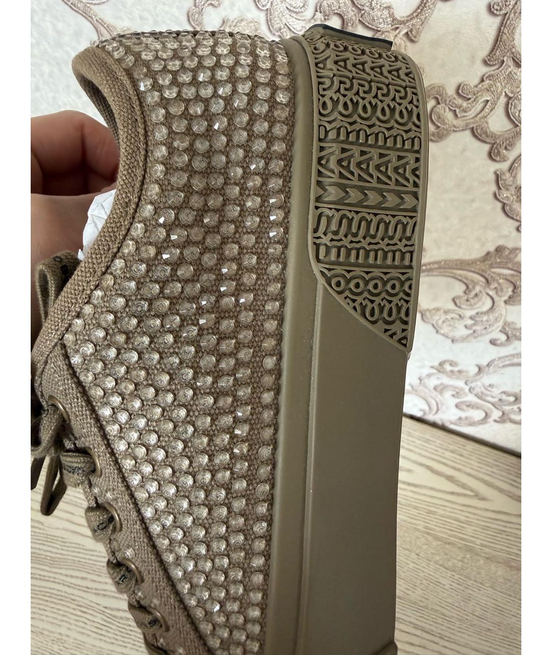 MARC JACOBS Хаки текстильные кеды, фото 5