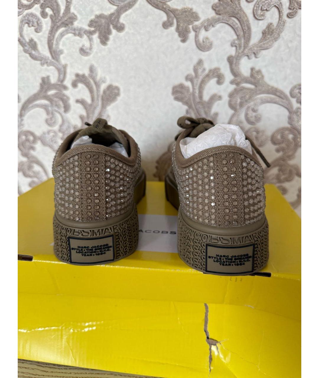 MARC JACOBS Хаки текстильные кеды, фото 4