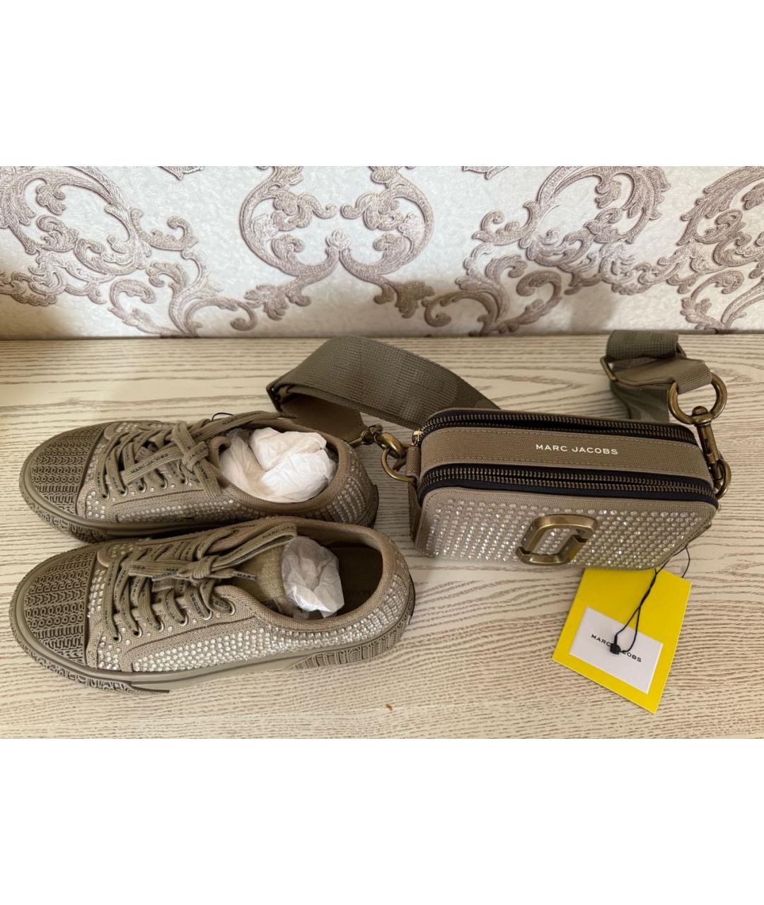 MARC JACOBS Хаки текстильные кеды, фото 7