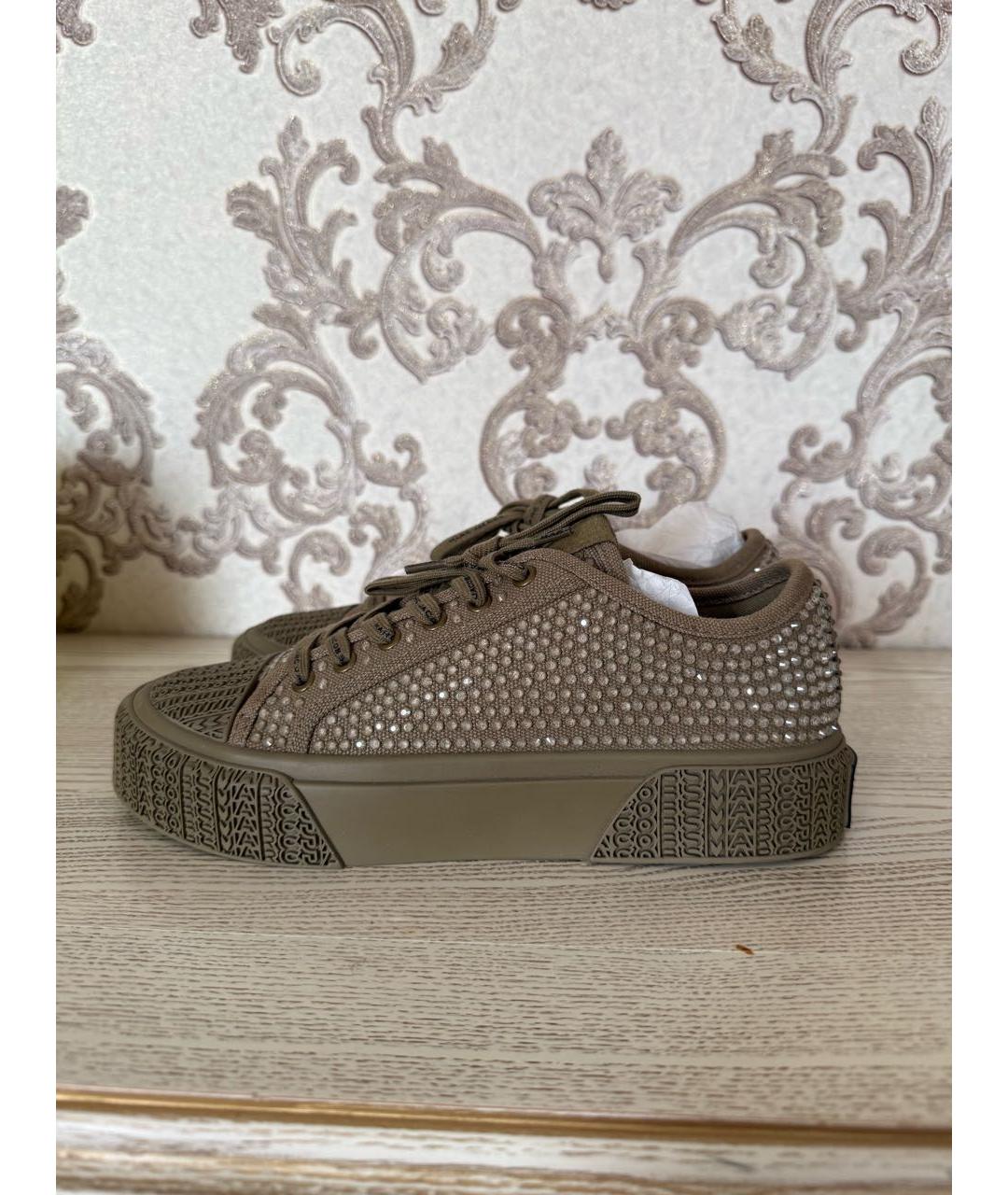 MARC JACOBS Хаки текстильные кеды, фото 9