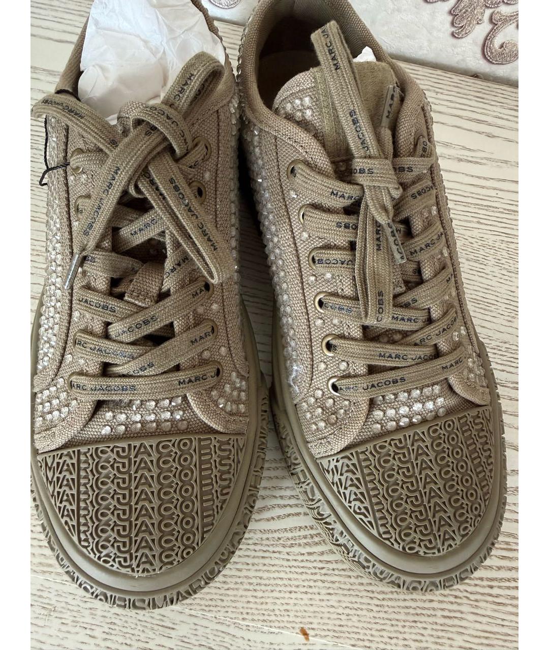 MARC JACOBS Хаки текстильные кеды, фото 3