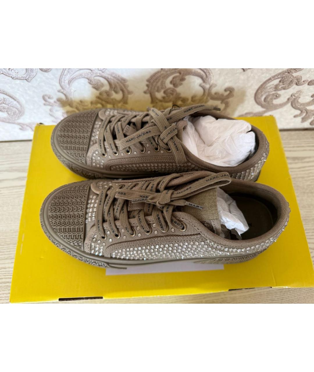 MARC JACOBS Хаки текстильные кеды, фото 2