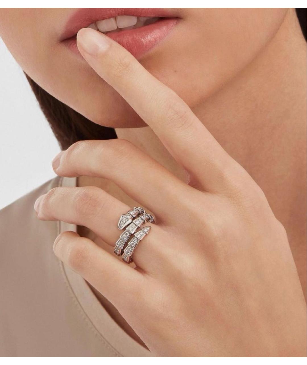 BVLGARI Серебряное кольцо из белого золота, фото 7