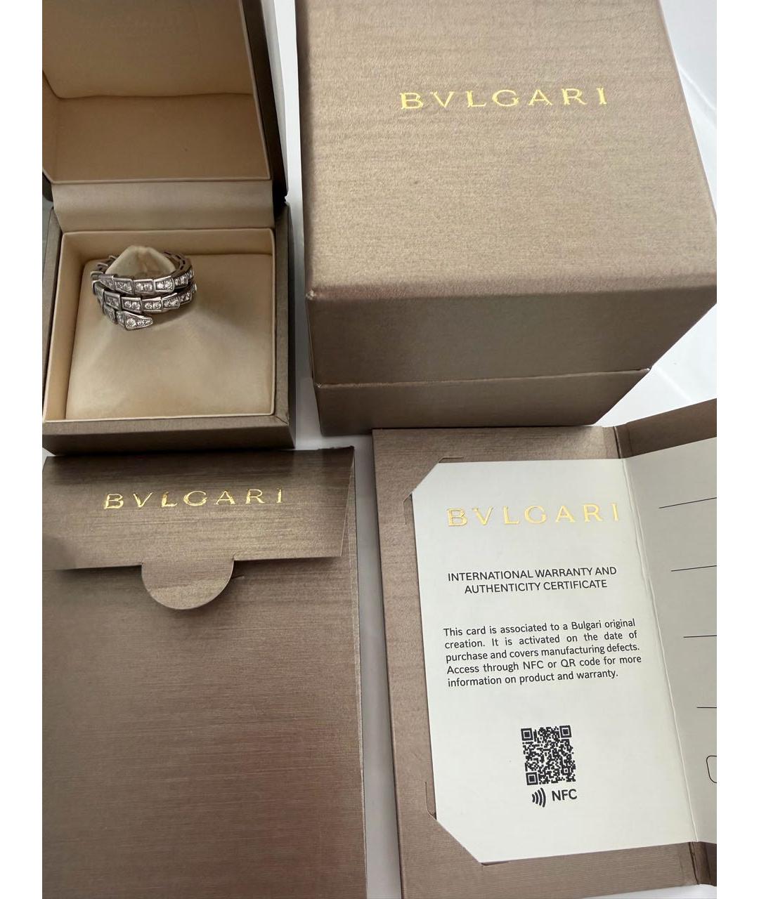 BVLGARI Серебряное кольцо из белого золота, фото 6