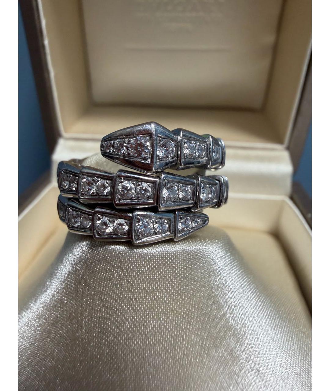 BVLGARI Серебряное кольцо из белого золота, фото 8