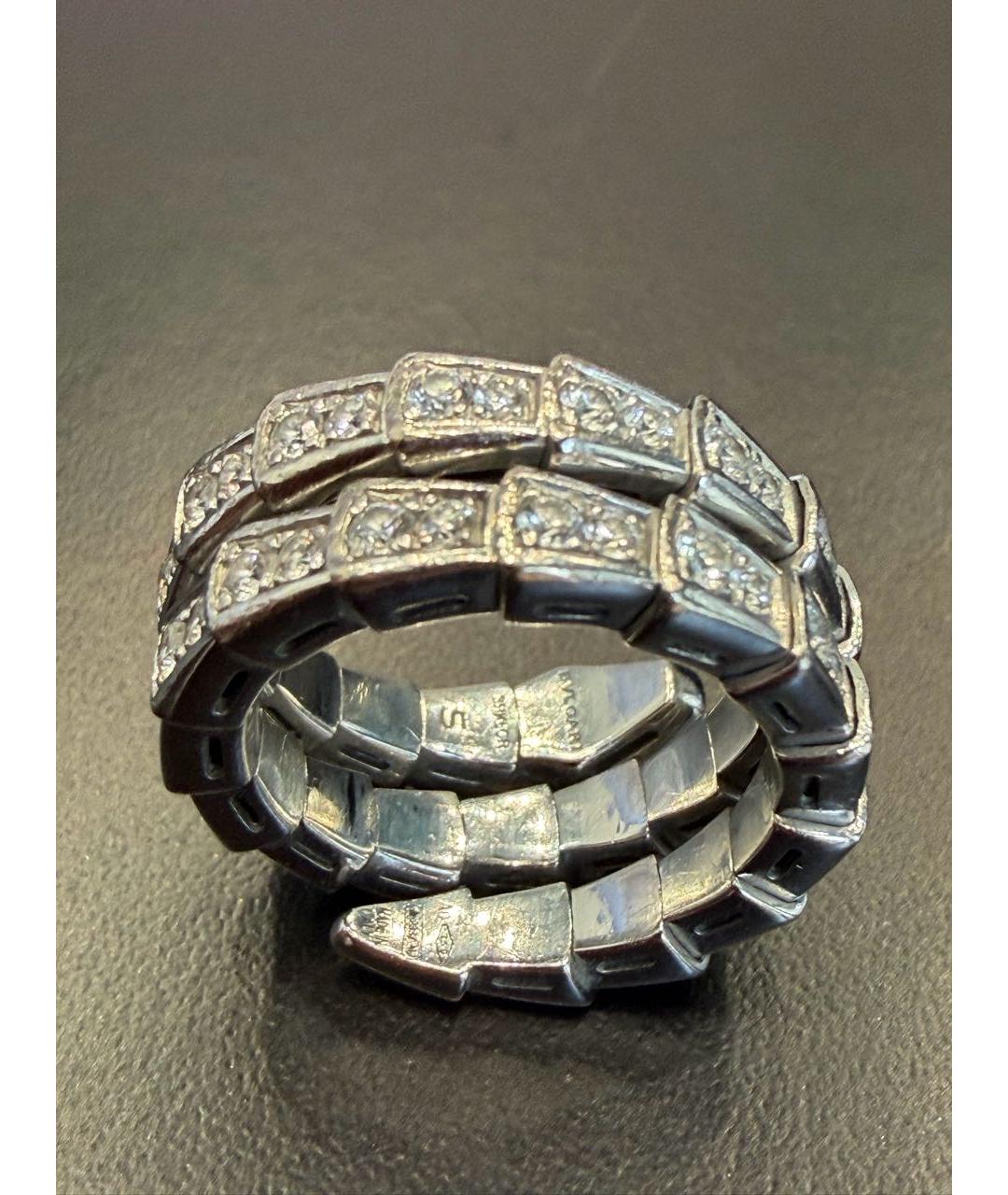BVLGARI Серебряное кольцо из белого золота, фото 5