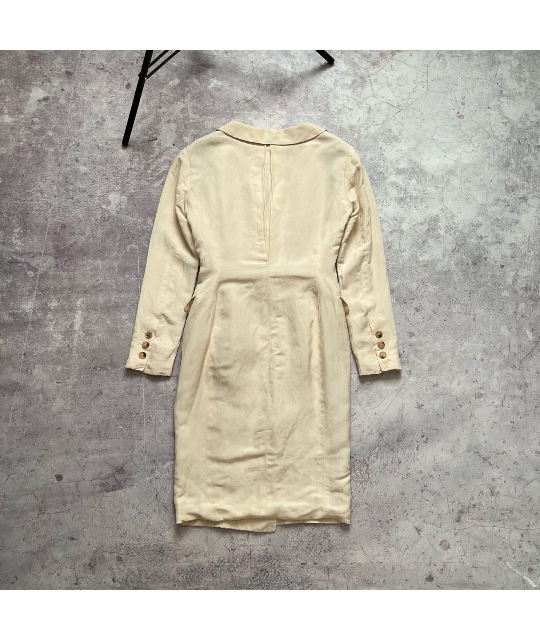LANVIN Бежевое шелковое пальто, фото 2
