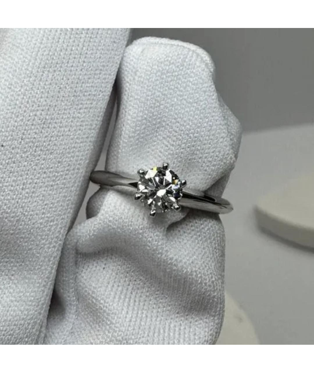 TIFFANY&CO Серебряное платиновое кольцо, фото 9