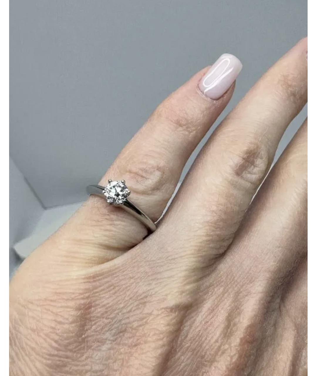 TIFFANY&CO Серебряное платиновое кольцо, фото 5