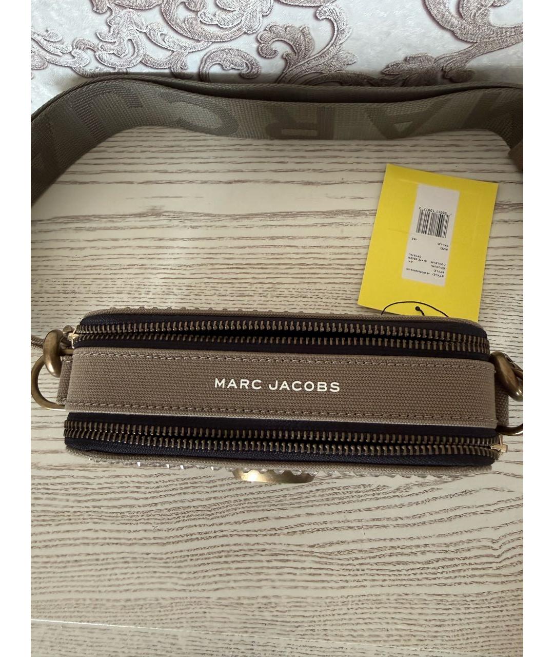 MARC JACOBS Хаки тканевая сумка через плечо, фото 2