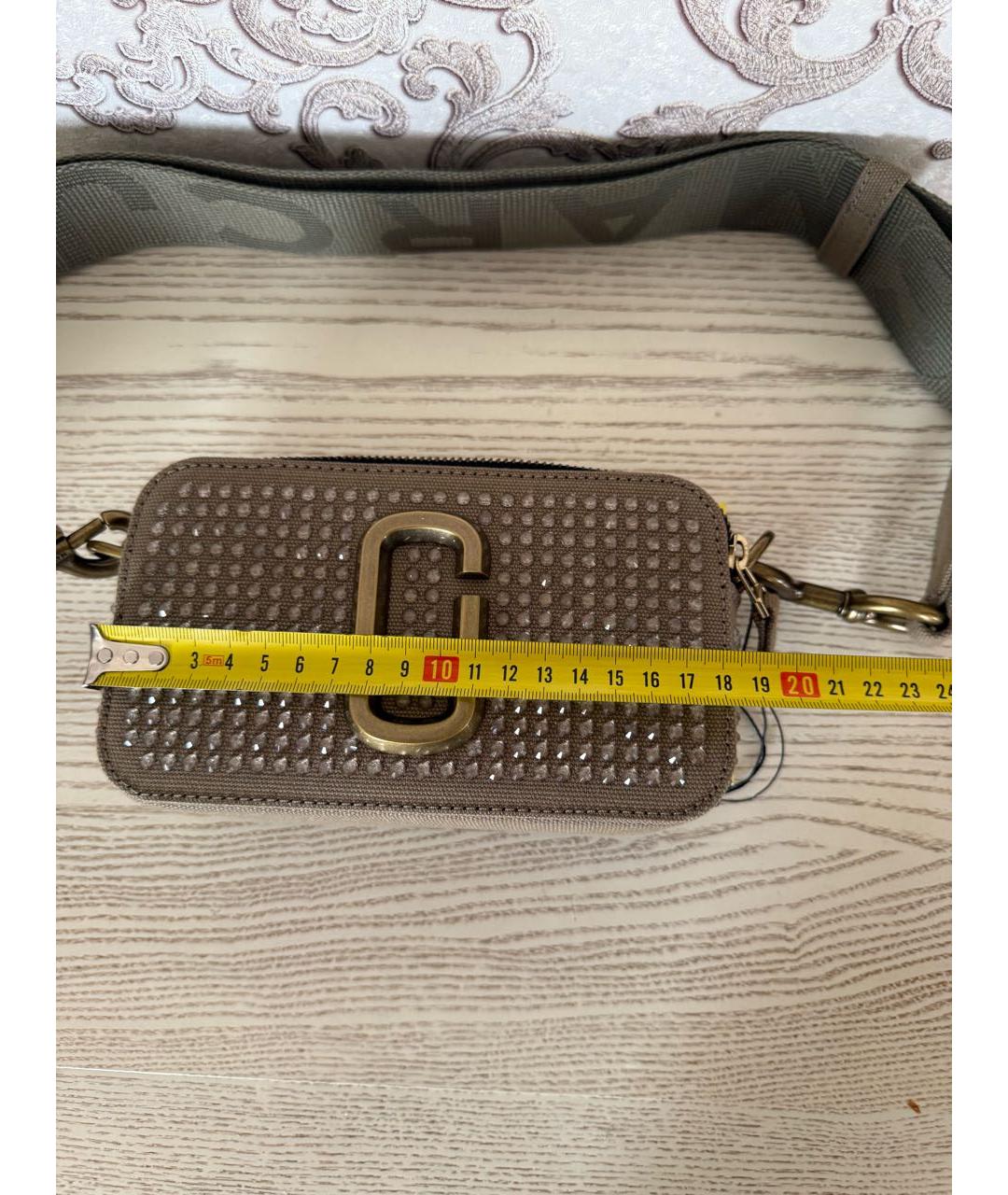 MARC JACOBS Хаки тканевая сумка через плечо, фото 5