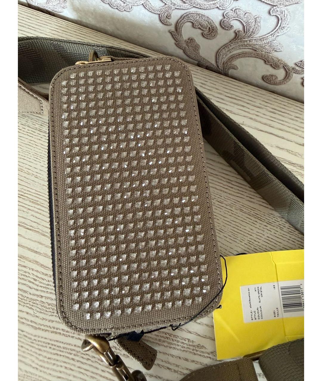 MARC JACOBS Хаки тканевая сумка через плечо, фото 3