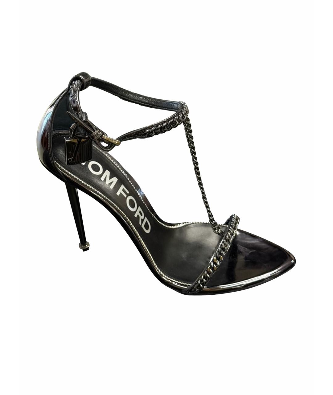 TOM FORD Черные туфли из лакированной кожи, фото 1