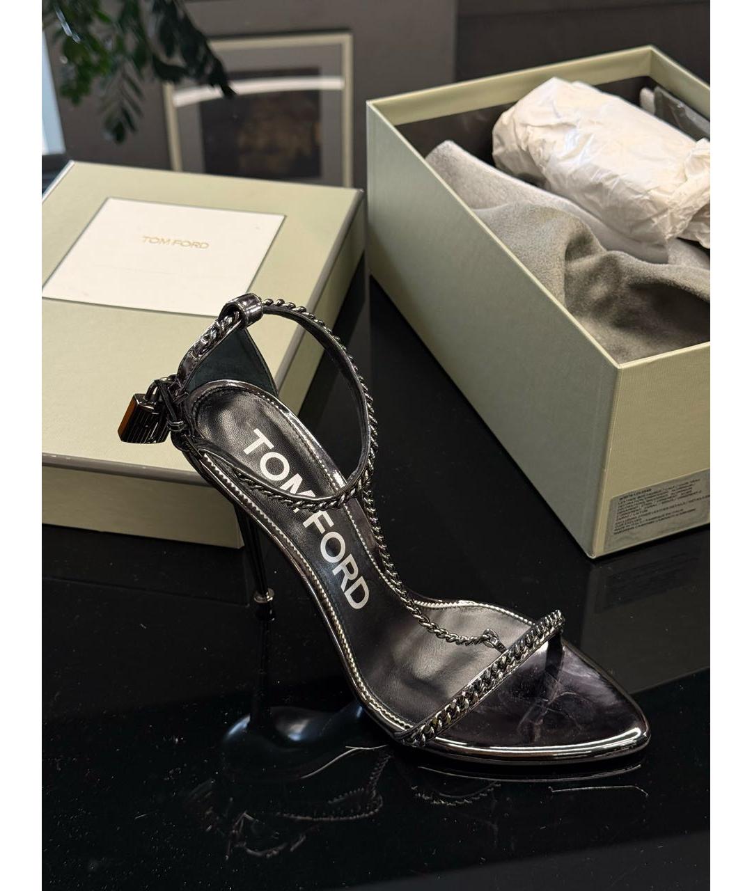 TOM FORD Черные туфли из лакированной кожи, фото 2