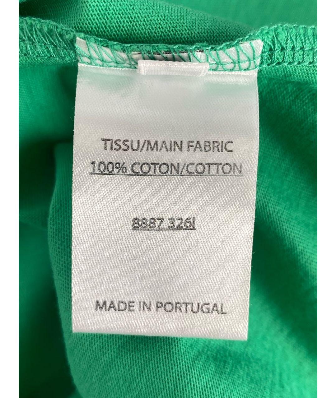 BALMAIN Зеленая хлопковая майка, фото 6