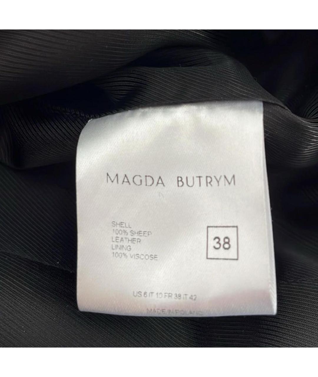 MAGDA BUTRYM Черная кожаная куртка, фото 5