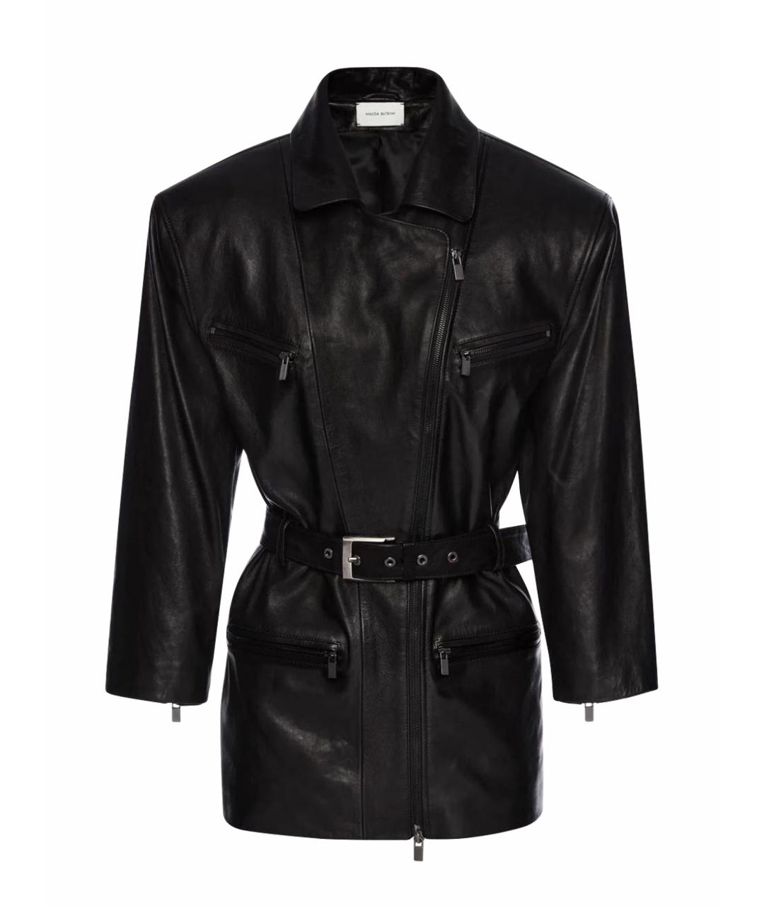 MAGDA BUTRYM Черная кожаная куртка, фото 1