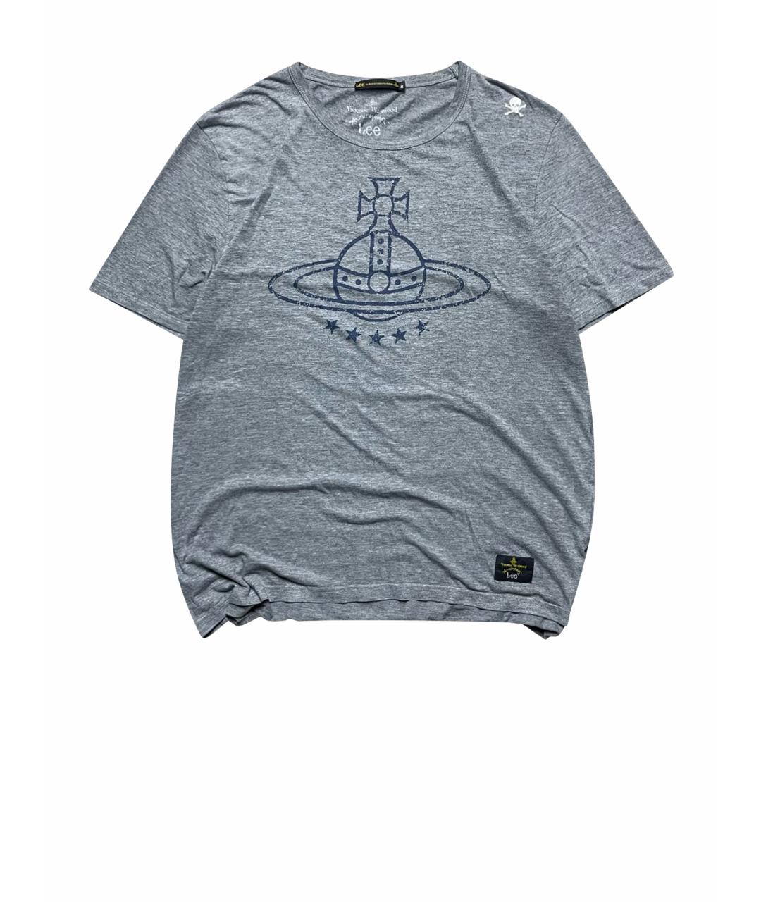 VIVIENNE WESTWOOD Серая хлопковая футболка, фото 1