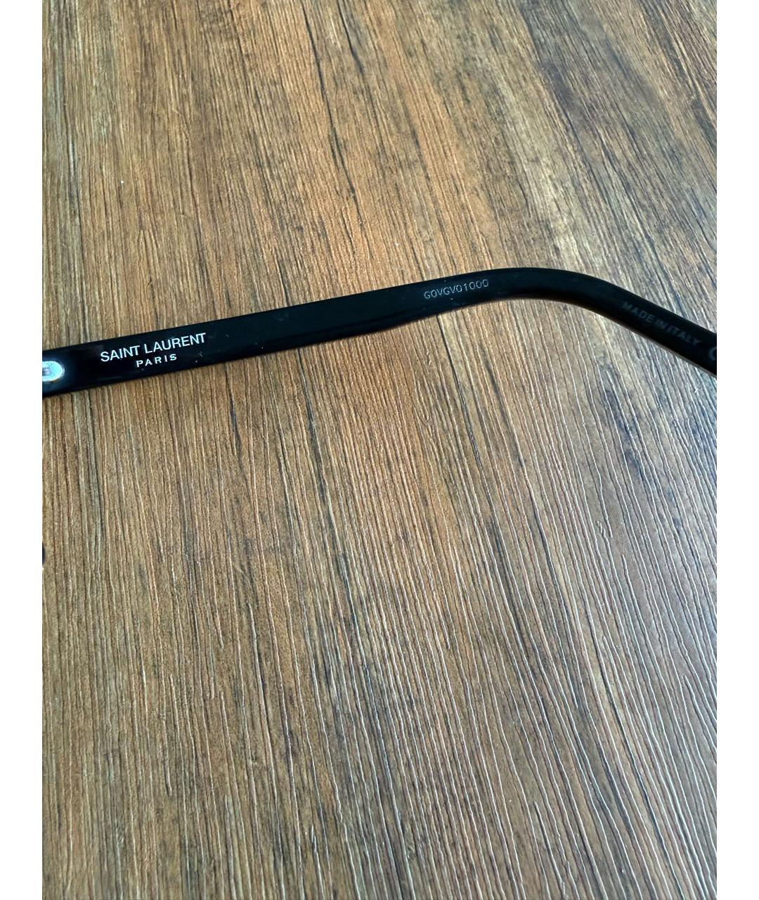 SAINT LAURENT Черные пластиковые солнцезащитные очки, фото 5