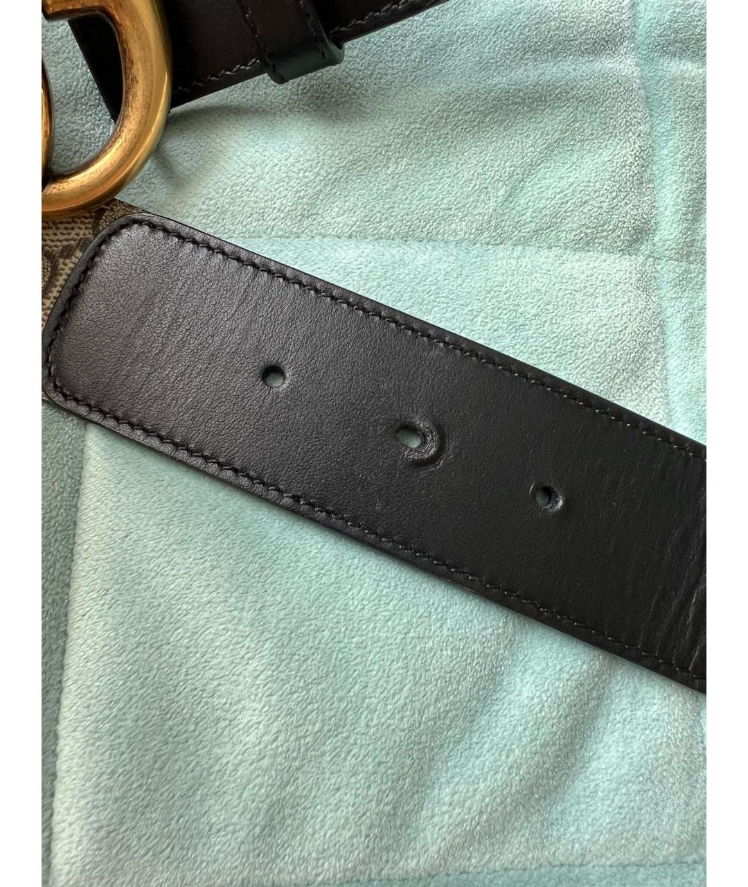 GUCCI Черный кожаный ремень, фото 6