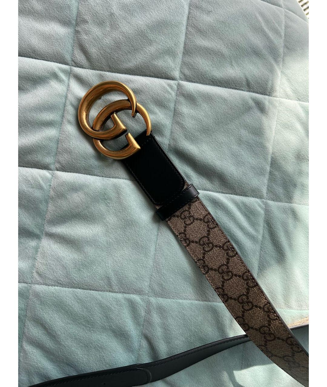 GUCCI Черный кожаный ремень, фото 2