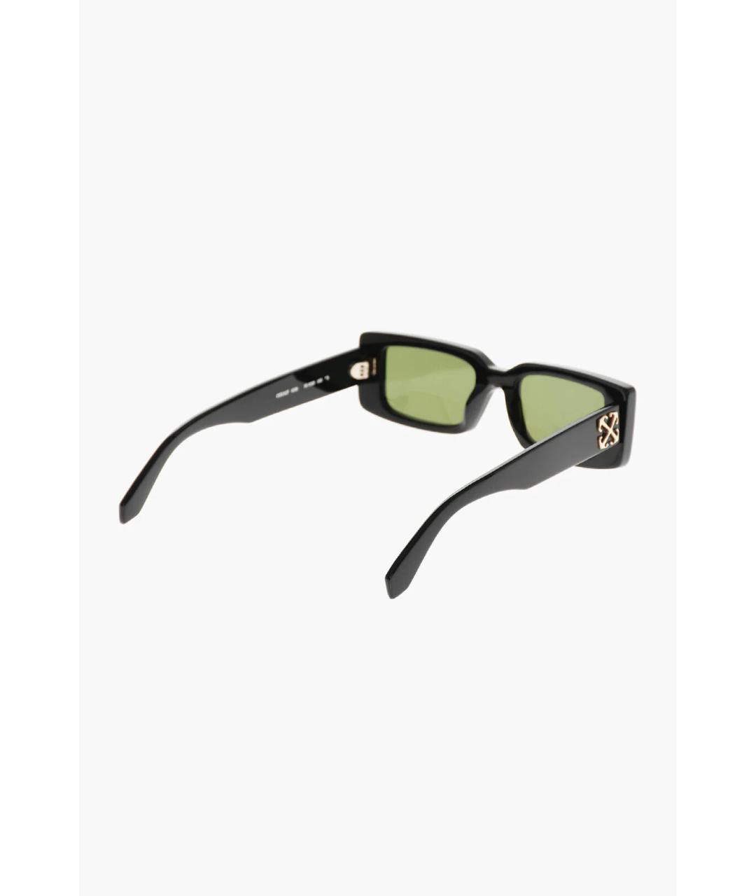 OFF-WHITE Черные пластиковые солнцезащитные очки, фото 3