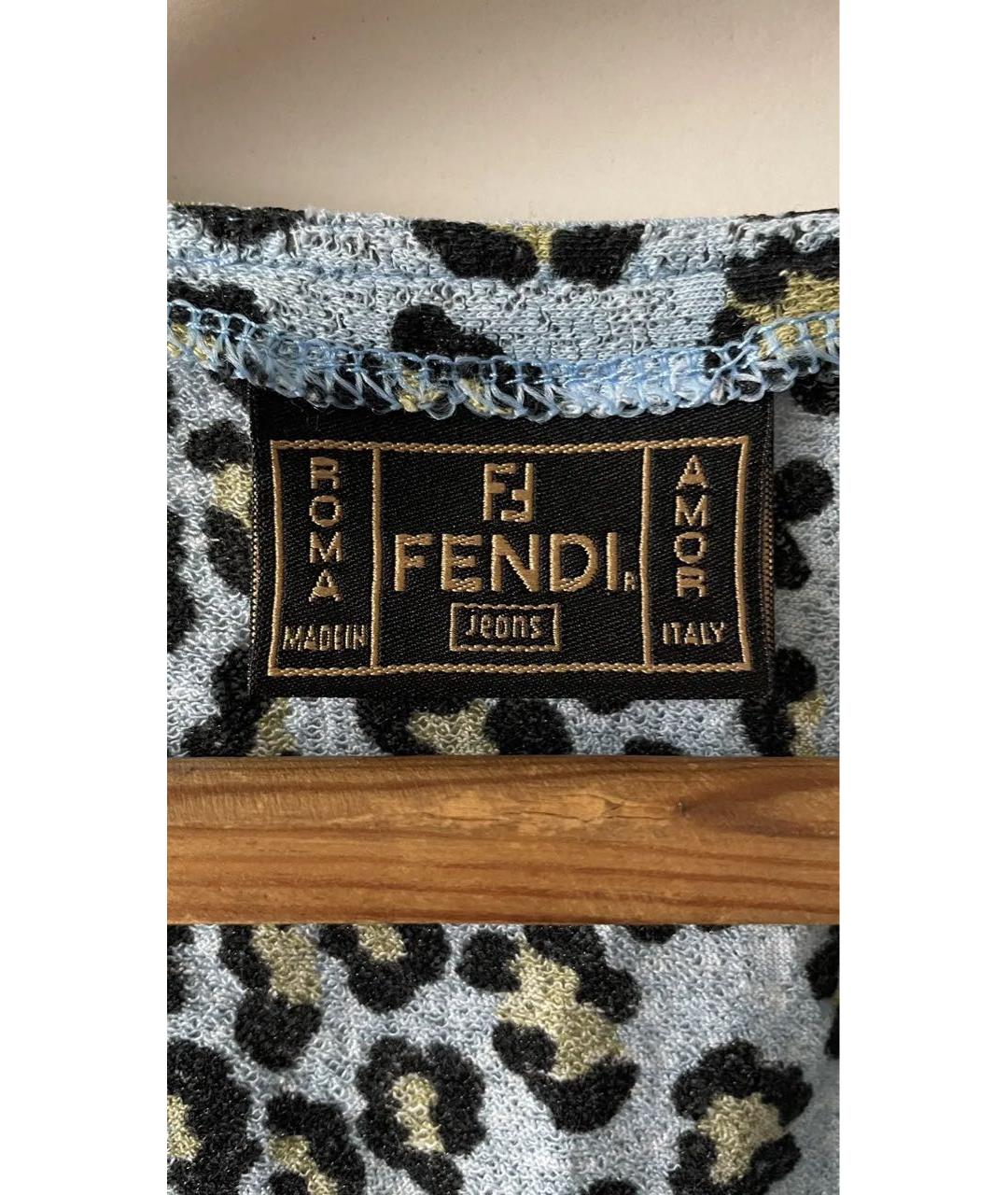 FENDI Хлопко-эластановая майка, фото 5