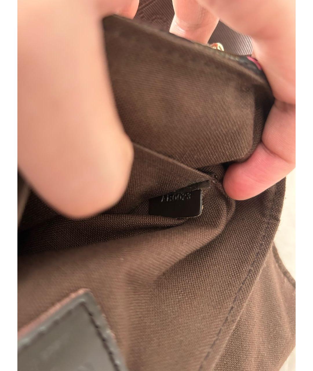 LOUIS VUITTON Коричневая сумка на плечо из искусственной кожи, фото 6