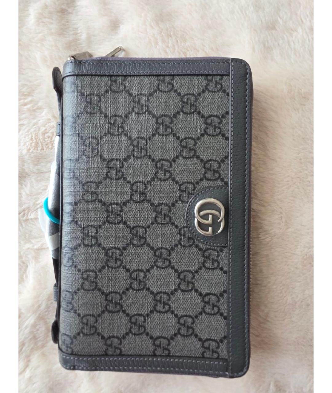 GUCCI Серая сумка с короткими ручками, фото 6