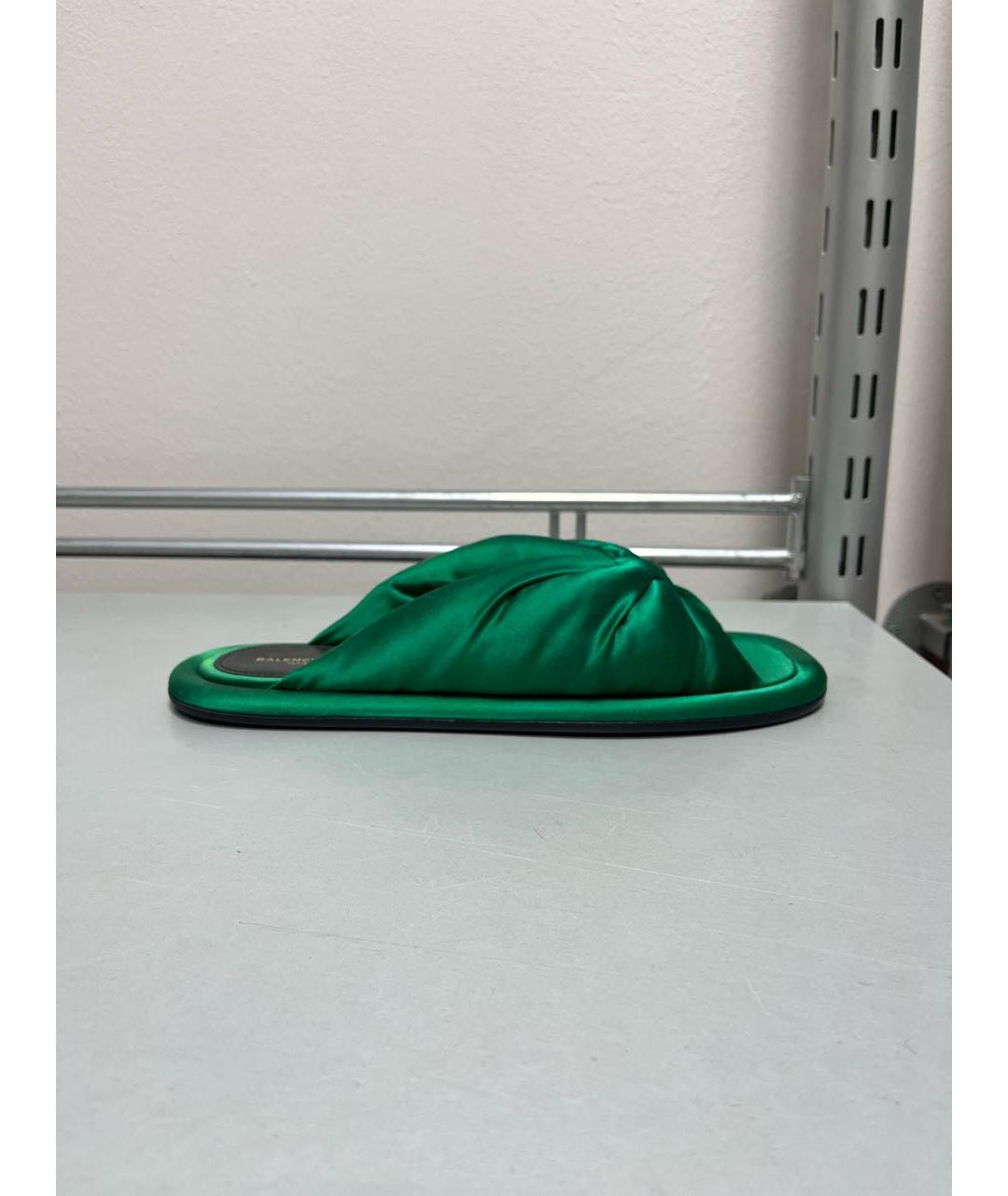 SAINT LAURENT Зеленые шлепанцы, фото 9