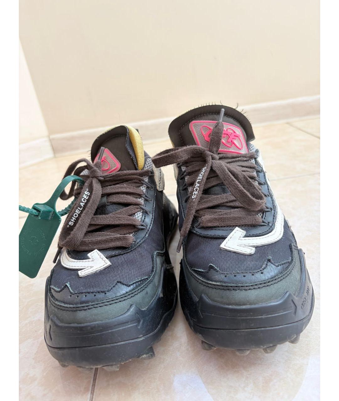 OFF-WHITE Черные кроссовки, фото 2