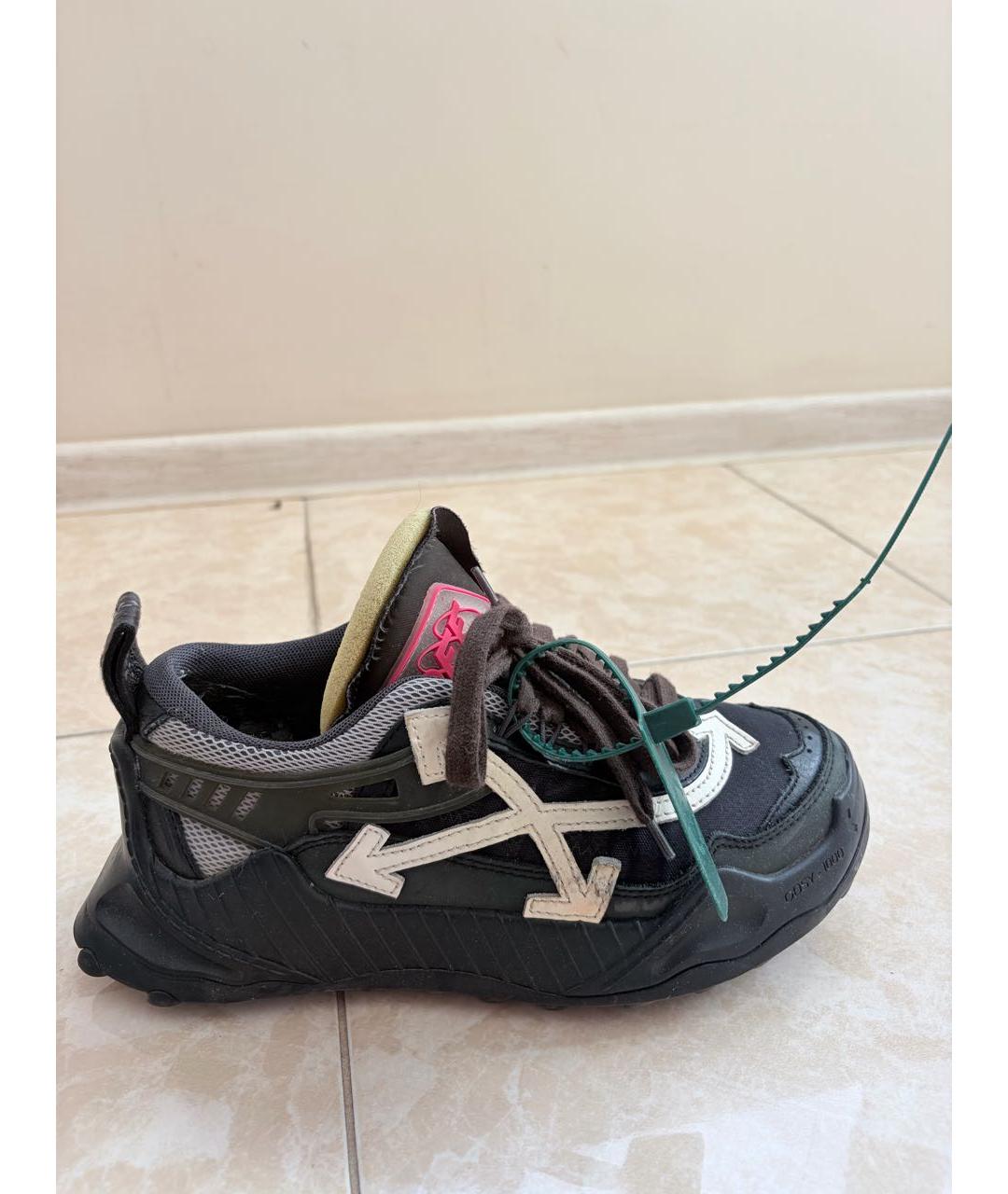 OFF-WHITE Черные кроссовки, фото 5