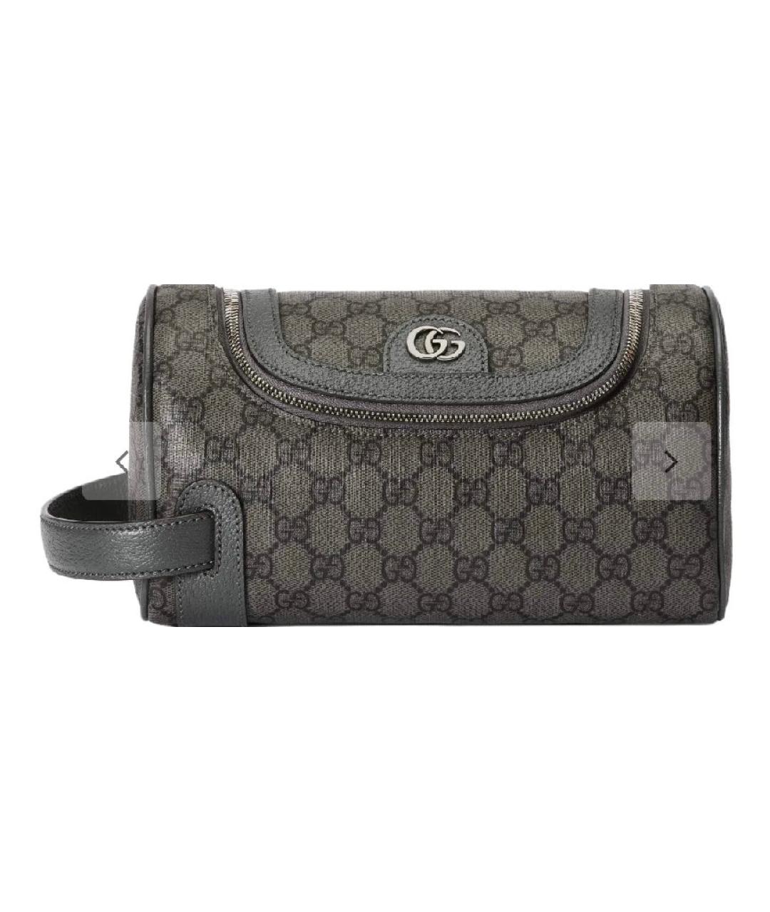 GUCCI Серая сумка с короткими ручками, фото 5