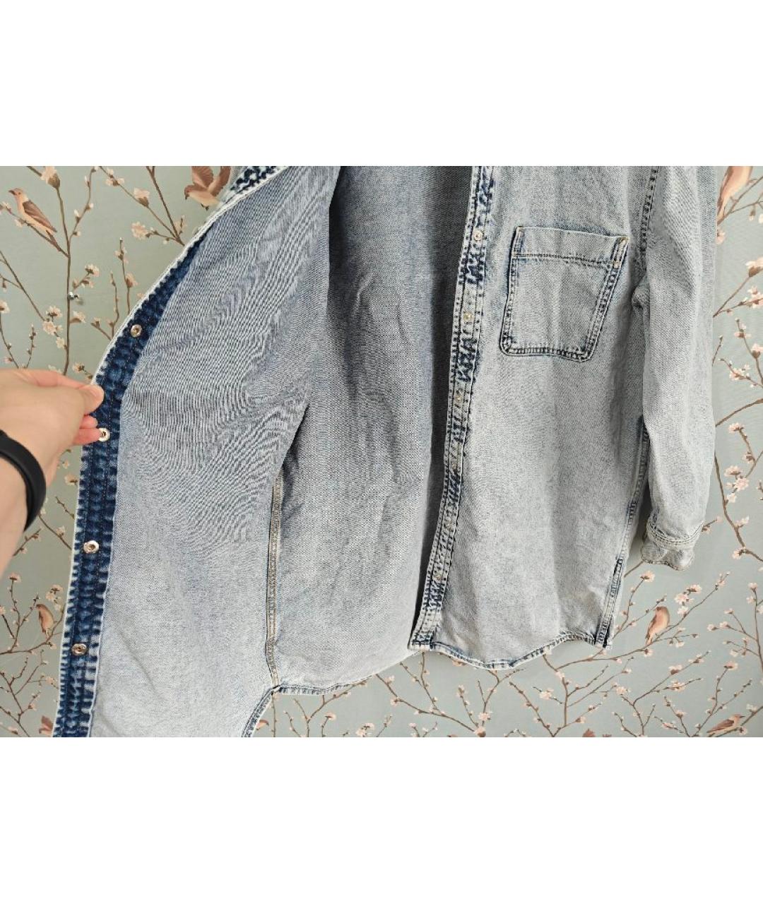 12 STOREEZ Голубое деним повседневное платье, фото 6