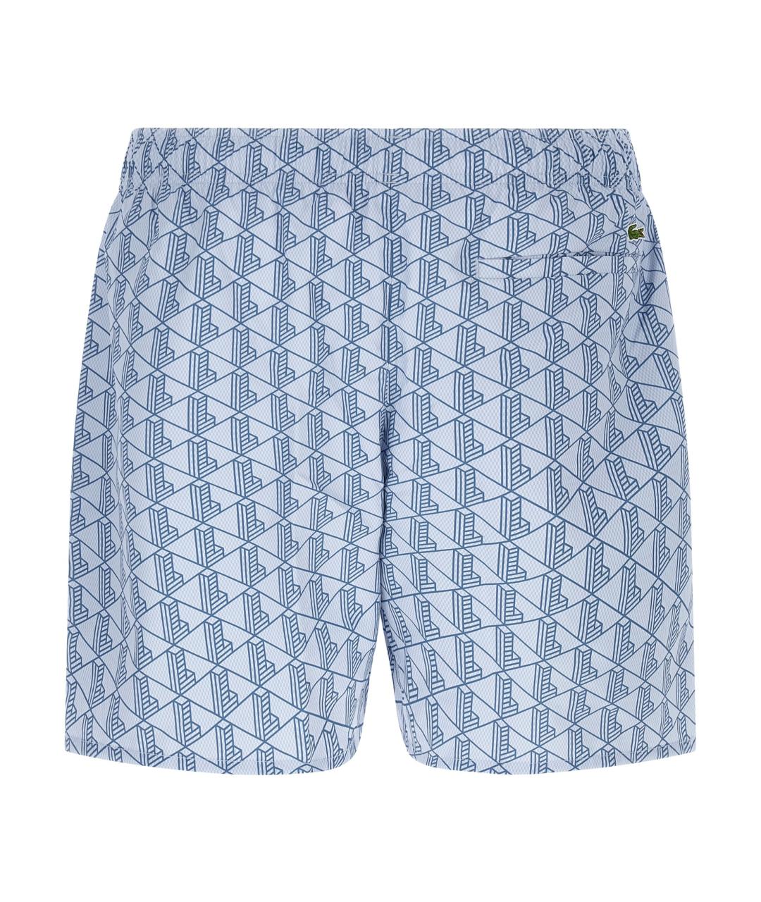 LACOSTE Голубые полиэстеровые шорты, фото 2