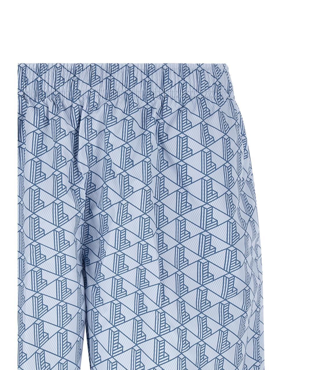 LACOSTE Голубые полиэстеровые шорты, фото 3