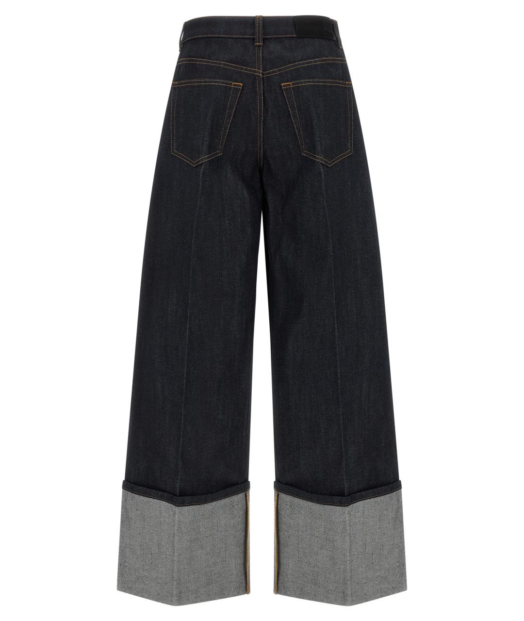 GIVENCHY Темно-синие хлопковые прямые джинсы, фото 2