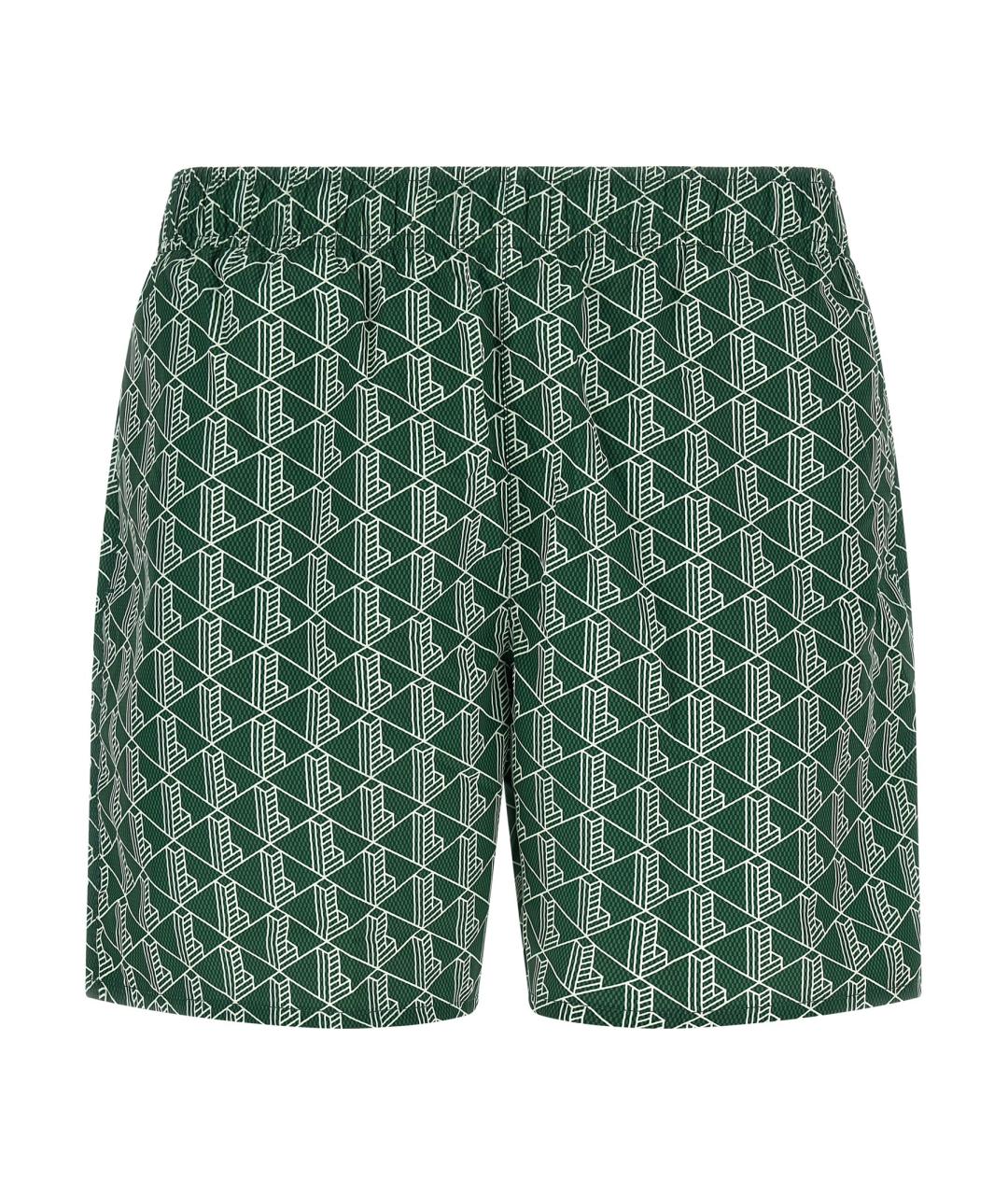 LACOSTE Зеленые полиэстеровые шорты, фото 1