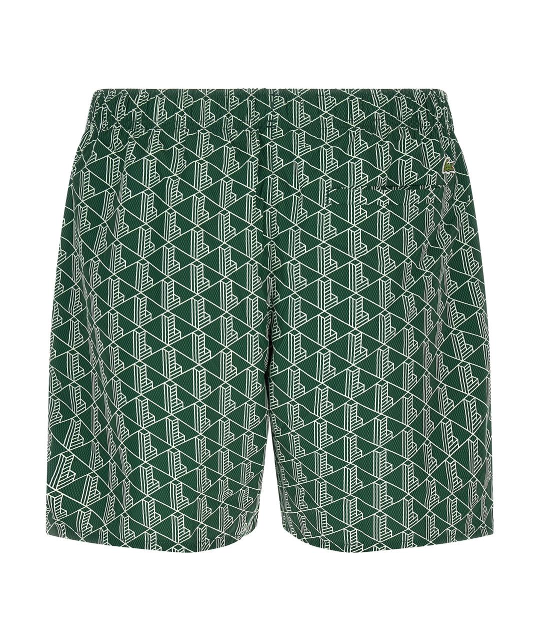 LACOSTE Зеленые полиэстеровые шорты, фото 2