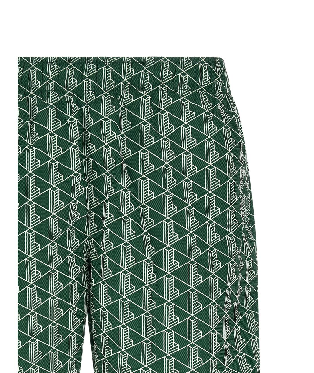 LACOSTE Зеленые полиэстеровые шорты, фото 3