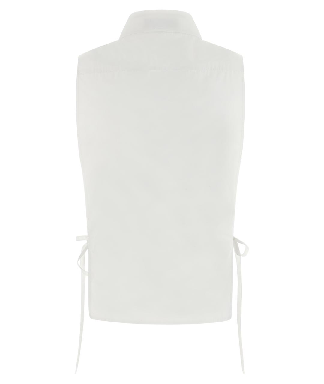 MIU MIU Белая хлопковая рубашка, фото 2