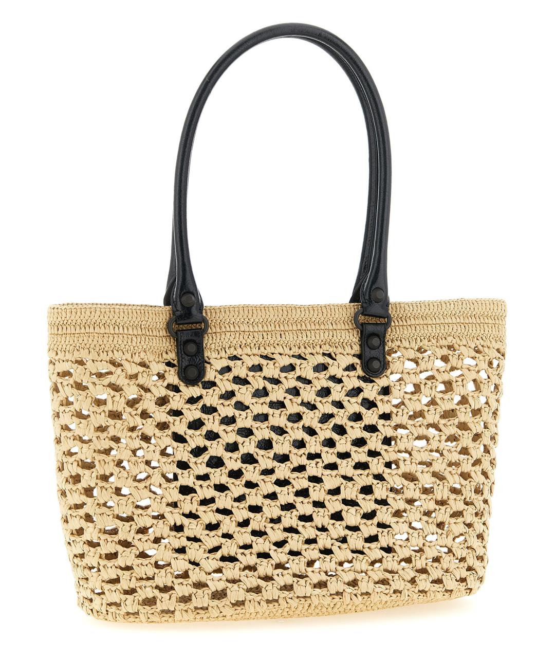 BALENCIAGA Бежевая пелетеная сумка тоут, фото 2