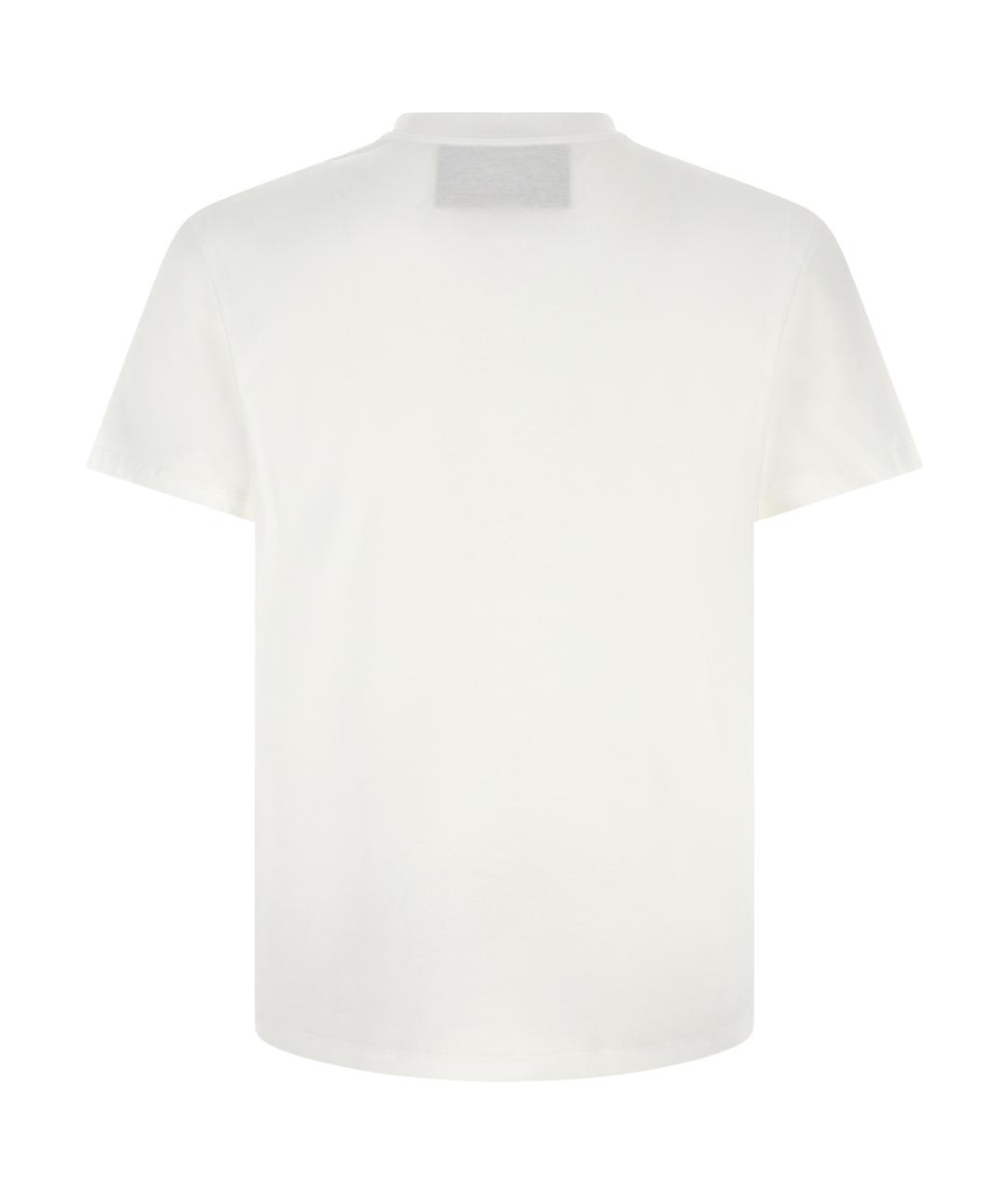 VALENTINO Белая хлопковая футболка, фото 2