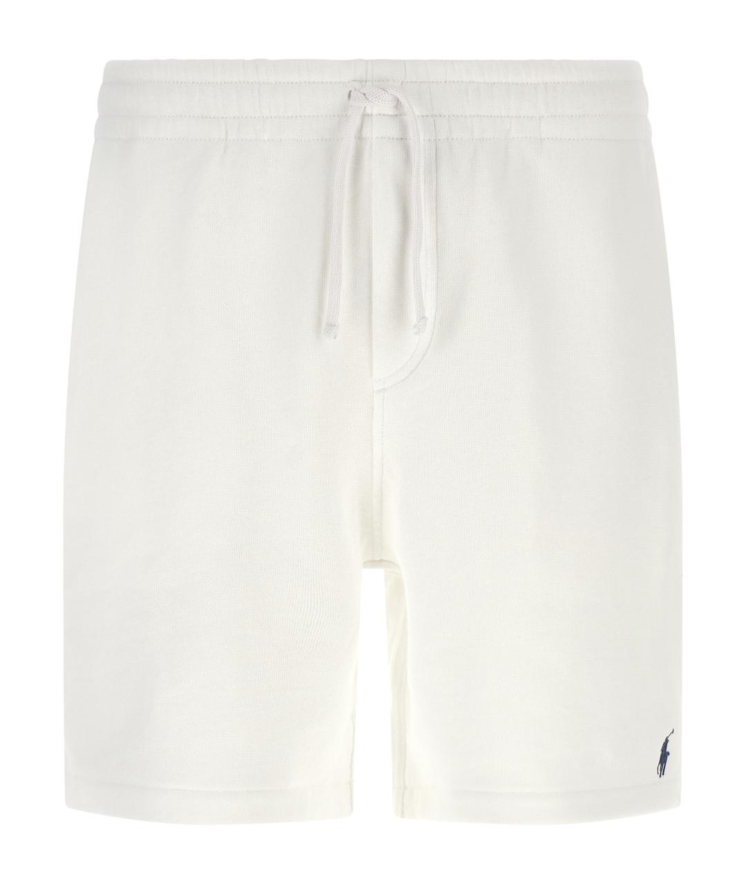 POLO RALPH LAUREN Белые хлопковые шорты, фото 1