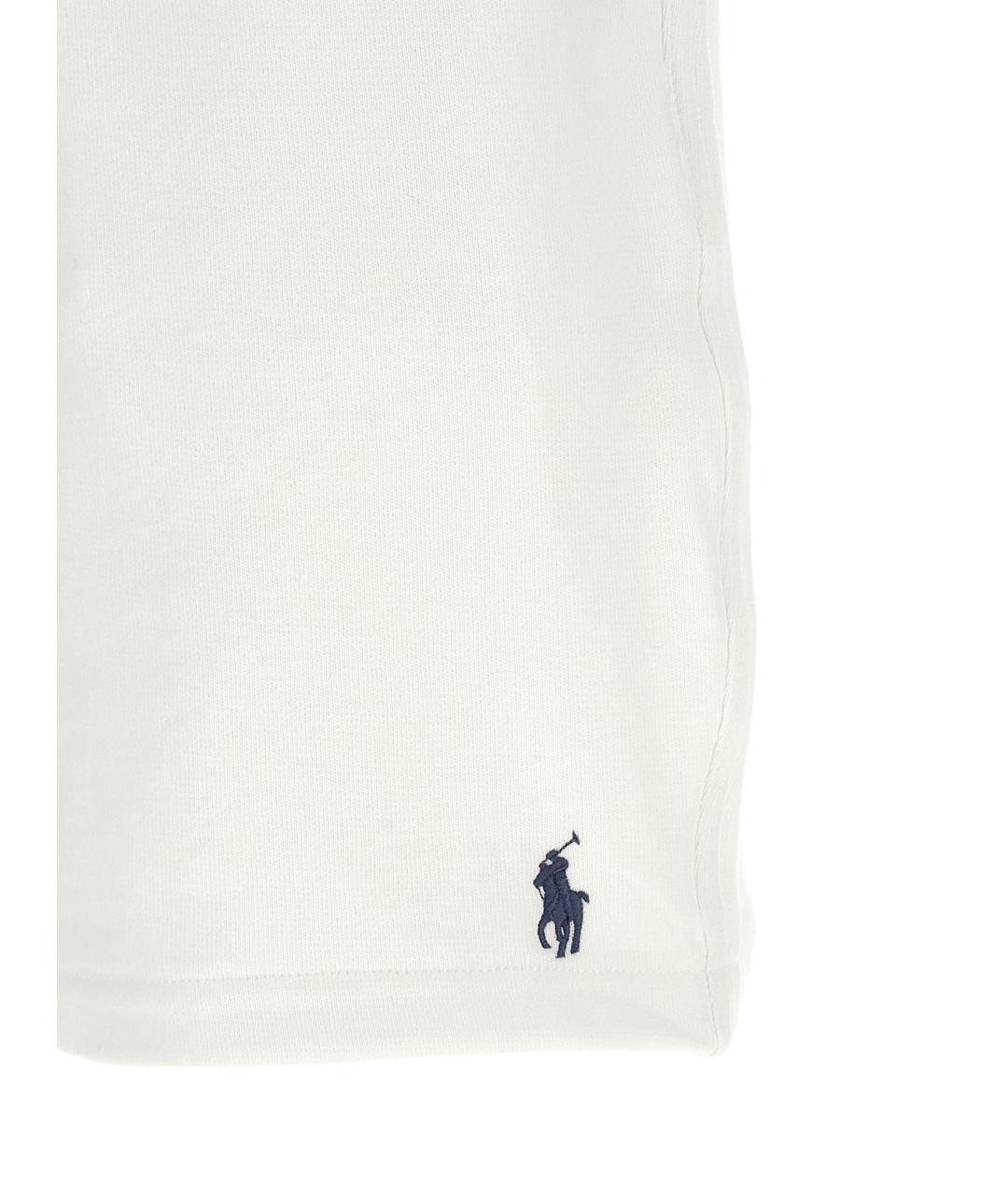 POLO RALPH LAUREN Белые хлопковые шорты, фото 5
