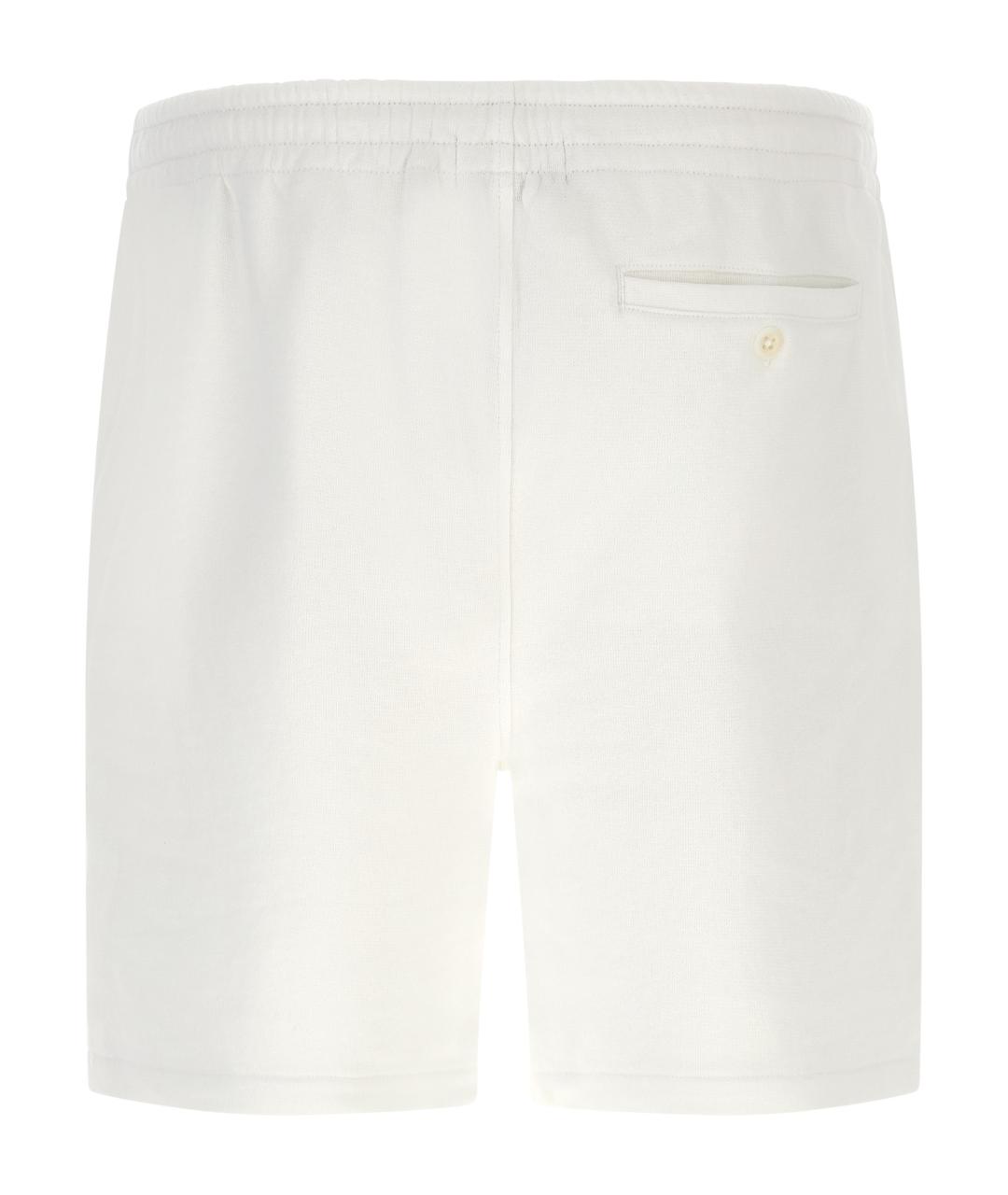 POLO RALPH LAUREN Белые хлопковые шорты, фото 2