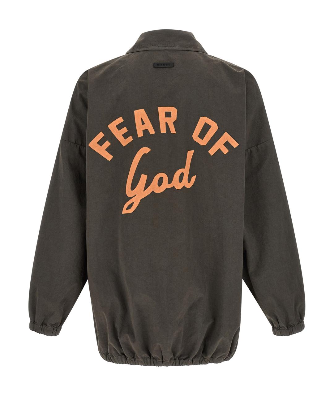 FEAR OF GOD Серая хлопковая куртка, фото 2