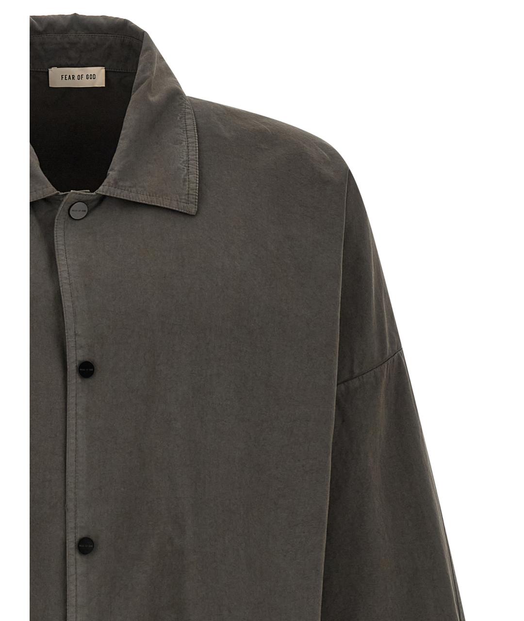 FEAR OF GOD Серая хлопковая куртка, фото 3